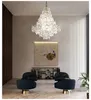 LED Nowoczesne Kryształowe Szklane Żyrandole Oświetlenie Oświetlenie Amerykański Żyrandol Home Oświetlenie Kryte Restauracja Dining Bed Living Room Lampy