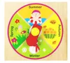 Kids Wooden Puzzle Toys Cognitive Digital Clock Digital Wooden Watch Jigsaw Toys Cartoon Threading Assembly Toys