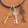 St Medal Cross Key Hummer Claw Clasp Charm Pärlor Katolicism 12.5x46.5mm Antik Silver / Guld / Brons Smycken DIY C1640