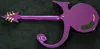 Custom Made Abstract Symbol Rain Guitar White Purple Metallic Headstock met verzonken gouden Grovers bijpassende elektrische gitaar
