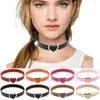 Love Heart Charm Choker Collear Ожерелие колье с пряжками для женщин для женщин модные украшения и песчаные