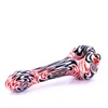 5.2 Inches Colorful stripes glass pipes smoking 80g Tobacco Pipe with wholesale price