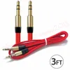 3,5 mm Bil Aux Auxiliary Cord Jack 1m 3FT Stereo Ljudkabel för PC Headphone Speaker Mobiltelefon