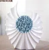 Keramik blaue Blumen kreative prägnante abstrakte Blumenvase Topf Heimdekoration Handwerk Raumdekoration Kunsthandwerk Porzellanfigur