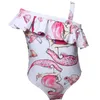 子供の水着の赤ちゃんの女の子の花の水着水着スーツ2ピースビキニセット水着ビーチウェアハイウエストビキニスリングガールズスーツ