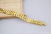 Braccialetti rigidi per donna Uomo Bracciale pieno in oro giallo 18 carati Bracciale con catena per orologio solido Braccialetti con ciondoli in oro da 83 pollici KKA18462139730