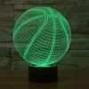 Basket-ball 3D Illusion veilleuse 7 couleurs Chang lampe de Table beau cadeau décor à la maison acrylique luminaires 3D LED Lumin # R87