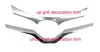 Högkvalitativ ABS Chrome Car Front Grill Dekoration Trim Strip, Logo Dekorativt skydd för Toyota Chr C-HR 2016-2018