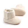 Baby First Walkers Winter Warm Neonati Scarpe all'uncinetto Scarpe da bambina lavorate a maglia Maglioni Stivali per 0-18 mesi