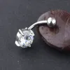 14G Belly Navel Halka Karışımı 3 Stil 24 PCS Lot Clear Zircon Kadın Göbek Düğmesi Halk Vücudu Piercing Jewlry 14G Yıldız Sarkma Gir221g