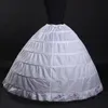2018 Hot White 6 Hoop Petticoat Crinoline Slip Underskirt Bröllop Bröllopsklänningar Hot Sale Boll Gown Plus Size Petticoat Bridal Underskirt