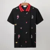 2018 Homem Moda Roupas Mens Snakes Bordado Marca Camisas de manga curta de verão s de manga curta S Camisetas de Hombre Cortes