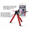 Mini support de téléphone pour appareil photo flexible support de trépied de poulpe flexible support de support de montage monopode pour iphone 6 7 8 plus smartphone