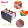 BLEL Hot Expanding File Folder 24 Pockets, schwarzer Akkordeon-A4-Ordner