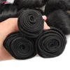 Ishow 4/5 PCS Estensioni dei capelli vergini peruviani Onda d'acqua Sciolto Profondo all'ingrosso Fasci di capelli umani lisci brasiliani Tesse per le donne 8-28 pollici Tutte le età Colore nero