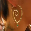 Hyperbole uitrusting Hang oorbellen voor vrouwen spiraalvormige type vintage hoepel oorbellen Boheems geschenk