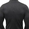 Moda ginásio suéteres quentes para homens pullovers de inverno com zíper gola mandarim homem roupas casuais tamanho grande 3xl