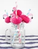 Питье соломинки на гавайях флаламинго бумага для формы 3d соломинка гибкая вечеринка сущности/день рождения/декор для свадьбы/бассейн