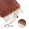 Silky Straight 33 Dark Auburn Human Hair Bundles with Closure Precolored Brazilian Peruvian Malaysian Virgin Hair Weaves with 4x6438158