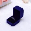 Hohe Qualität Platz Hochzeit Samt Ohrringe Ring Box Erstaunliche Verlobungsfeier Ring Schmuck Vitrine Geschenk-Boxen