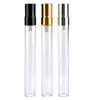100peeces/lot 10ml parfum Verstuiver Seyahat Sprey Şişesi Parfüm için Taşınabilir Boş Kozmetik Kaplar Alüminyum Pompalı