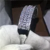 Choucong Lüks bilezik Pincess cut Elmas S925 Gümüş kadınlar için Dolgulu Parti Düğün bileklik Moda accessaries