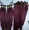 Prix usine génie qualité non transformés droite vierge cheveux 99j malaisien cheveux humains 3 faisceaux lot cheveux rouges