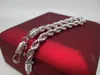 10 K Real White Gold Filled Rope Bracelet 5mm, 19cm / 7.5 inch Long,Men's /Ladies Sale Event