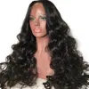 Glueless Lace Front Virgin Human Hair Wigs Frontal Koronki Peruki Faliste Kręcone Styl Darmowa część Średniej części 10-22 cala African American Peruki