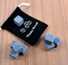 900pcs / 100set Natural Stones 9pcs / Set Whisky Stones Cooler Toapstone Ice Cube med sammet lagringspåse