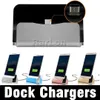 Type-C Micro V8 Dock Charger Ricarica Sync Desktop USB 2.0 Cradle Station per Galaxy S9 LG HTC Smartphone Con confezione