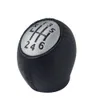 PQY - Leather 6 Speed Manual Car Gear Shift Knob Car Styling For Renault MEGANE SCENIC LAGUNA ESPACE MASTER For VAUXHAL For OPEL PQY-GSK78-6