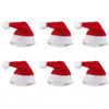 Chapéu de natal Chapéu de Papai Noel adulto criança cor vermelha presente chapéus de natal festa criativa enfeites de árvore de natal decoração