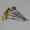 100pcs New design Stainless steel ecig dabber tool titanium dab nail for wax with Catu Badge atomizer vaporizer pen