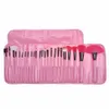 24 st/set Professional Makeup Brush Set Case Portable Cosmetic Powder Lip Eyeshadow Borsts With Bag Make Up Tools toalettety Kit