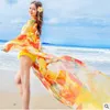 Women Sexy Swimwear Bikini Cover Ups Fashion Wraps Sunbathing Shawl Beachwear Summer Dresses Sunscreen Print Poncho Sarong Scarves B3948