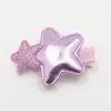 20 unids / lote Puffy Glitter Star Pinza de Pelo de Dibujos Animados Niñas Brillante Horquilla de Oro Y Pink Girls Classic Kid Accesorio de Pelo Dulce