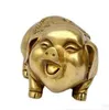 Porc cuivre pendule petit cochon fort enrichissement Zhaocai défend les ornements métalliques "