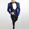 2019 Dix couleurs au choix Groomsmen Peak Black Lapel Groom Smokings Hommes Costumes Mariage / Bal / Dîner Meilleur Blazer Homme (Veste + Pantalon + Cravate + Gilet)