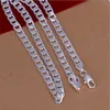 Fine 925 Sterling Silver Figaro Chain Necklace 6MM 16 24inch Top Quality Fashion Women Men Jewelry XMAS 2019 New Arrival 257w7100645
