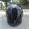 Demi-casque de moto noir sport de plein air hommes et femmes casque de course de moto visage ouvert approuvé par le DOT