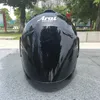 Zwarte motorhelm halfhelm buitensport mannen en vrouwen motorracehelm open DOT-goedgekeurd