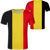 BELGIEN Herren-Jugend-T-Shirt, kostenlos, individueller Name, Nummer, Bel Belgique, Belgien, schwarzes T-Shirt, französische Belgie-Aufdruck, Foto, Nationalflagge, Kleidung