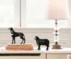 figurine di cane e pecora in resina creativa statua vintage decorazioni per la casa artigianato decorazione della stanza oggetti ornamento figurine di animali in resina