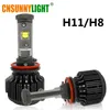 CNSUNNYLIGK H4 HI / LO H7 H11 9005 9006 LED Araba Farları 8000LM 3000 K 4300 K 6000 K Yüksek Parlaklık Otomatik Işıklar Dönüşüm Kiti