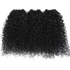 Brasiliansk lockigt mänskligt hår väver 100% djup våg kinky lockigt jungfru hårbuntar naturlig färg obearbetad 9a brasiliansk kinky lockiga hårförlängningar