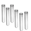 40ml Plastic Clear Test Tube with Screw Caps, Candy bottle, Cosmetics Bottles, Bath Salt Containers, Mask Tubes 25x140mm