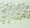 1000 stks / partij Ivory ABS Faux Pearl Kralen Spacer Losse Kralen 4mm 8mm 10mm 12mm Jewerly AccessoRie voor DIY Making