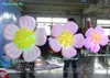 Lighting Inflatable Flower Hung Inflated Pink Flower Concert Plum Blossom for Stage/Concert