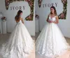 Elegant Lace Sheer Neck A-Line Wedding Dresses Cap Sleeves Maternity Pregnant Backless Beach Plus Size Custom Made Bridal Gowns HY4078